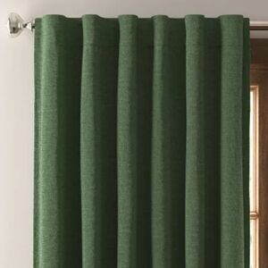 Threshold Green Velour Curtain 82x48 Inches 1 Pannels